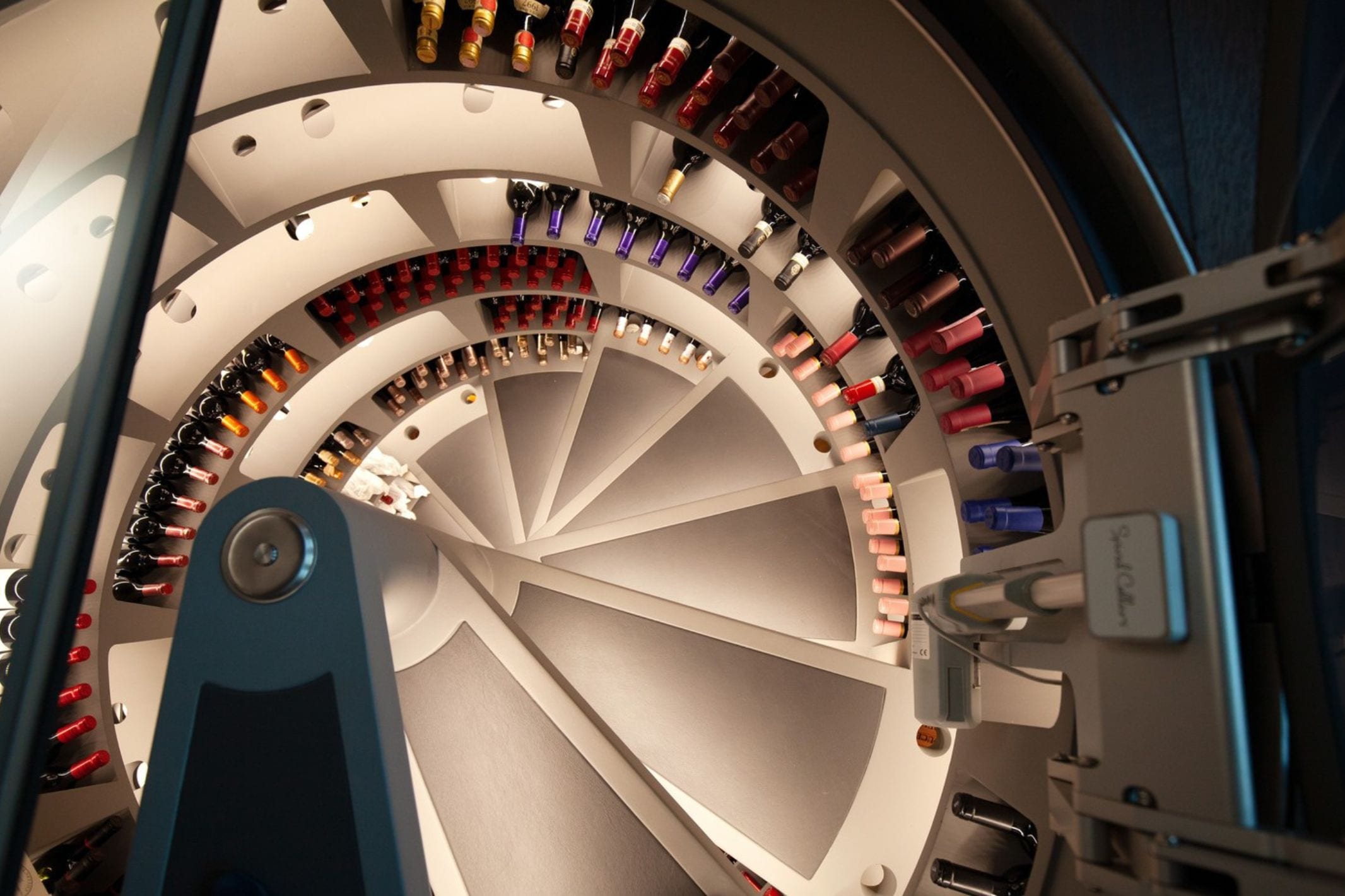 Bespoke Spiral Staircase by Genuwine Cellars