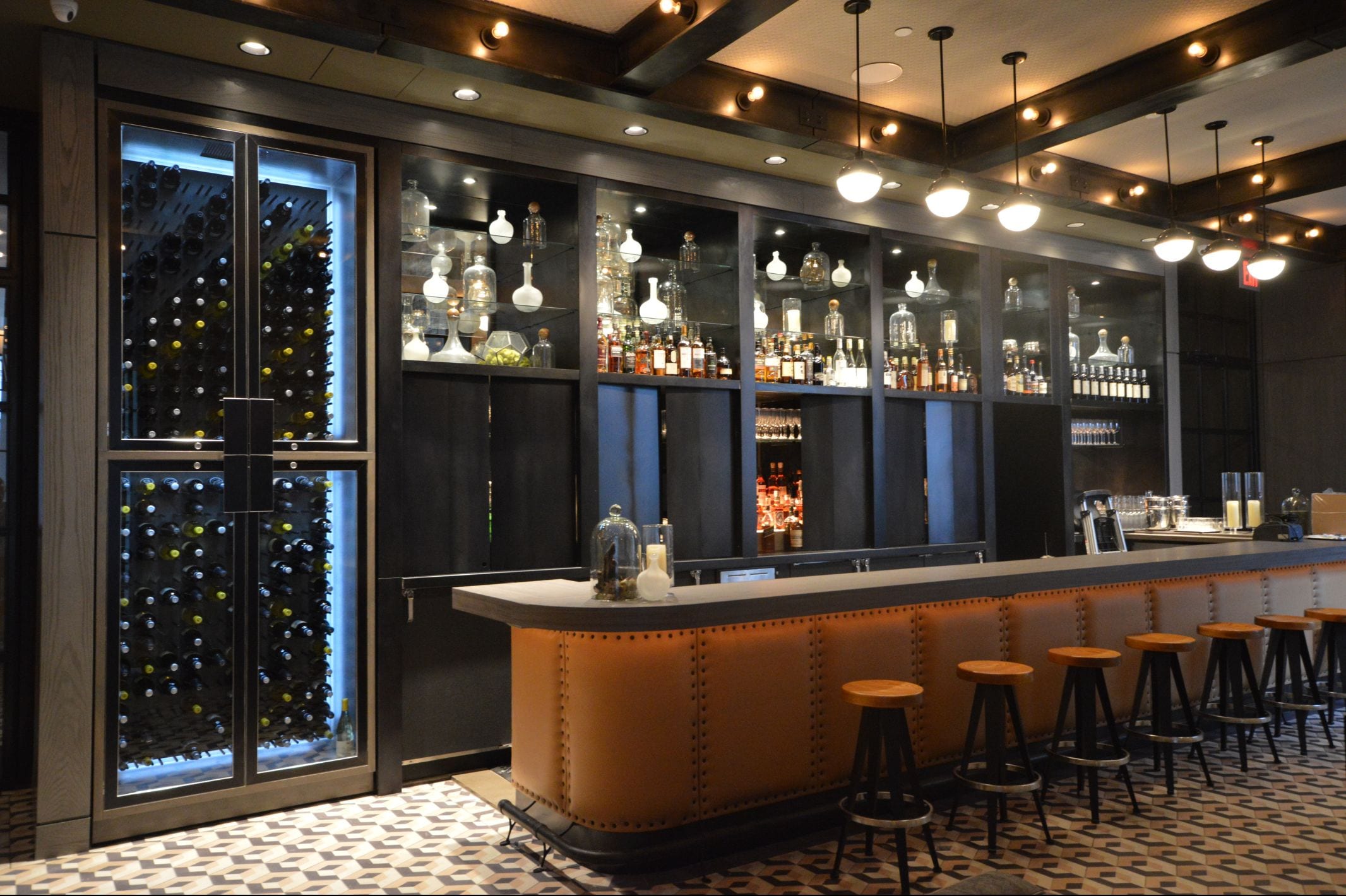 Rustic Dual Zone Wine Display by Genuwine Cellars