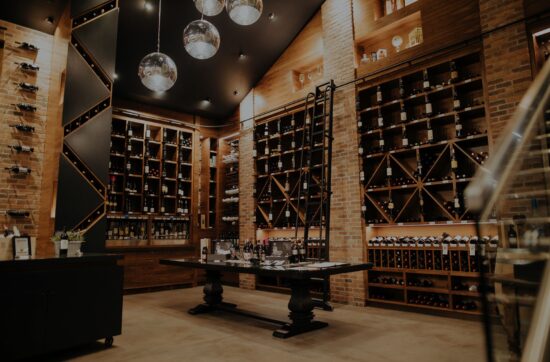 custom commercial wine cellar in Okanagan