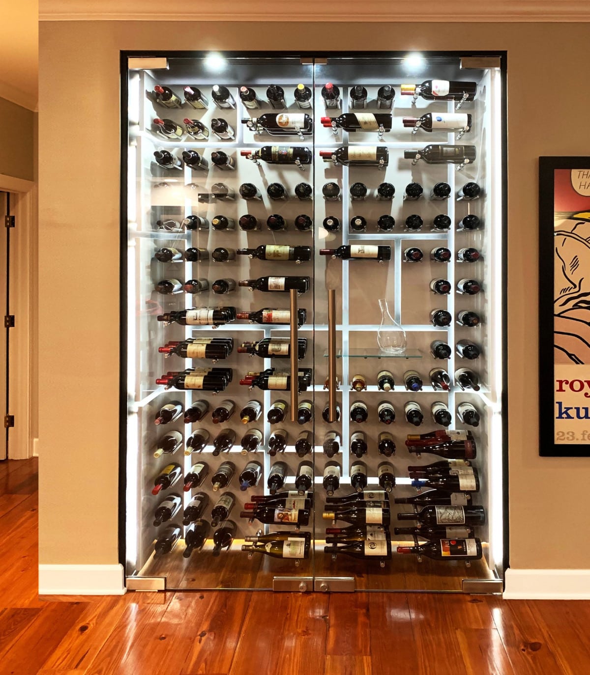 custom wine rack wall - Genuwine Cellars