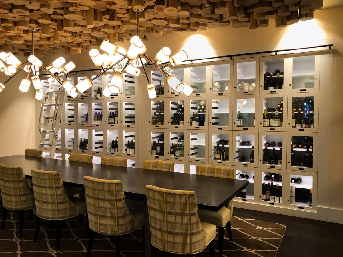 wine lockers for restaurant