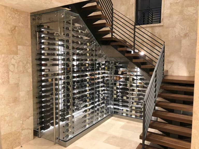 Glass Enclosed Wine Cellar