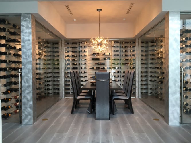 label link collection - modern wine cellar display