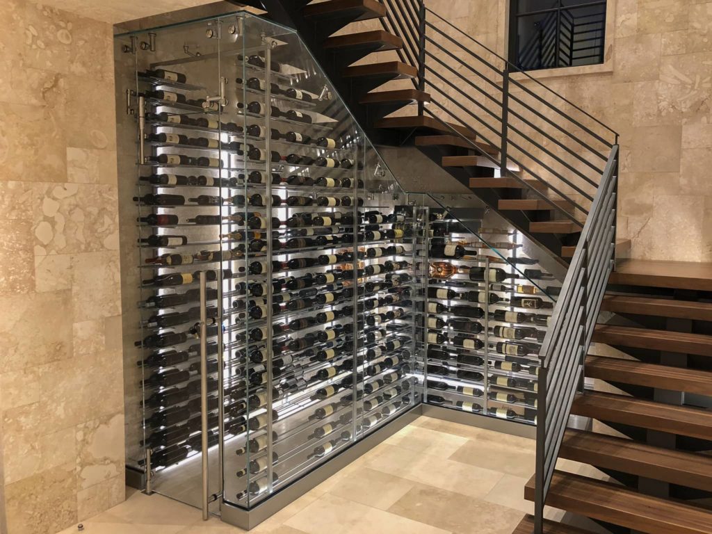 CUSTOM WINE CELLARS DESIGN - understairs cellar