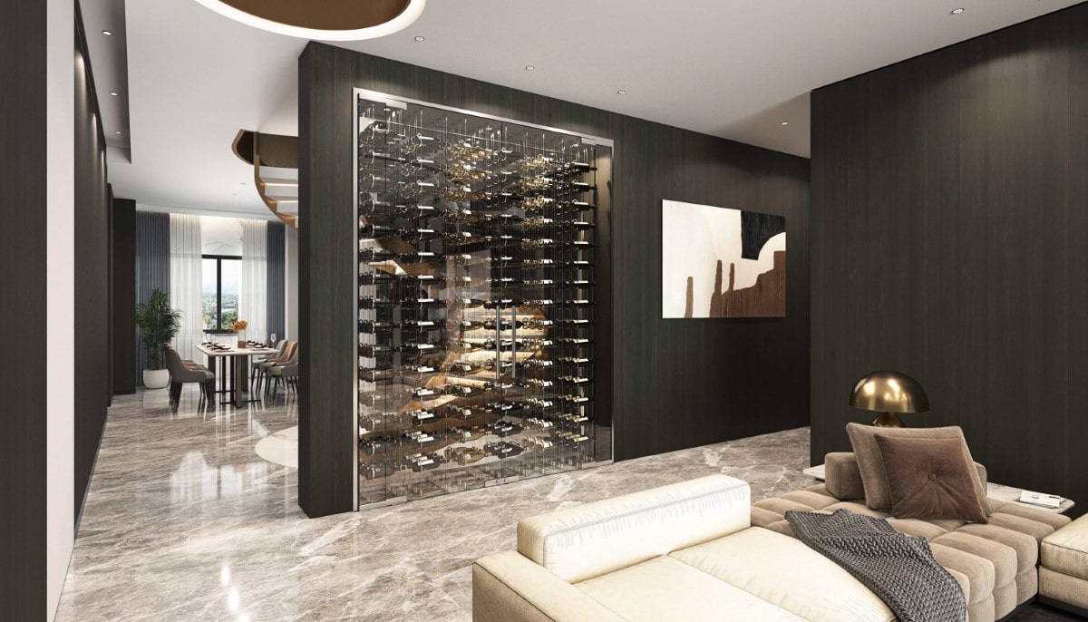 the ring floating wine rack