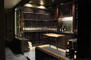 traditional wine cellar with moder elements