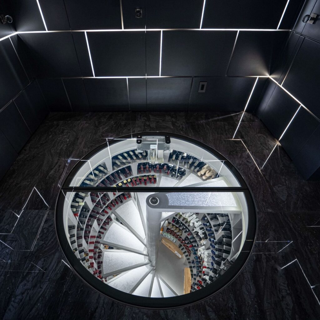 spiral cellar - design by Genuwine Cellars