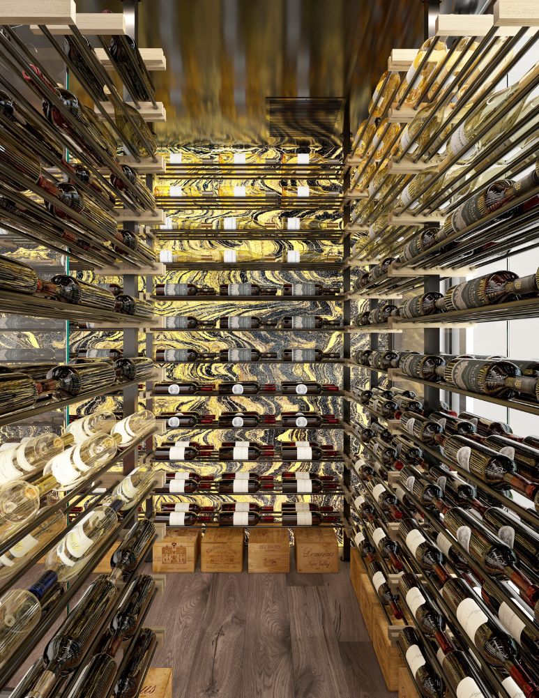 Bespoke wine hotsell rack under stairs