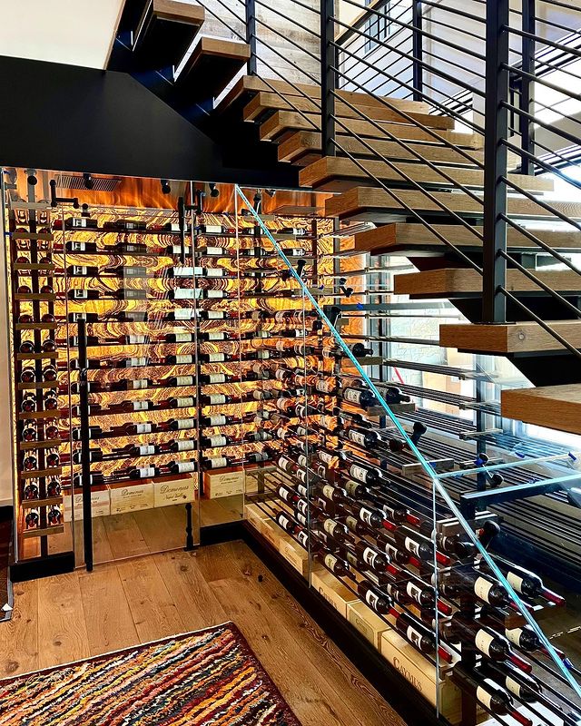 Captivating Glass-Enclosed Wine Cellar Design - Genuwine Cellars
