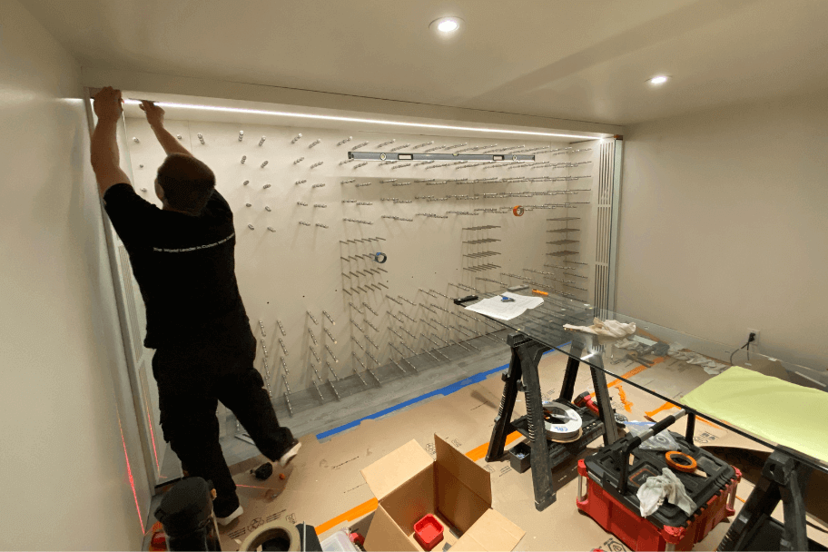 Installation phase - wine cellar process