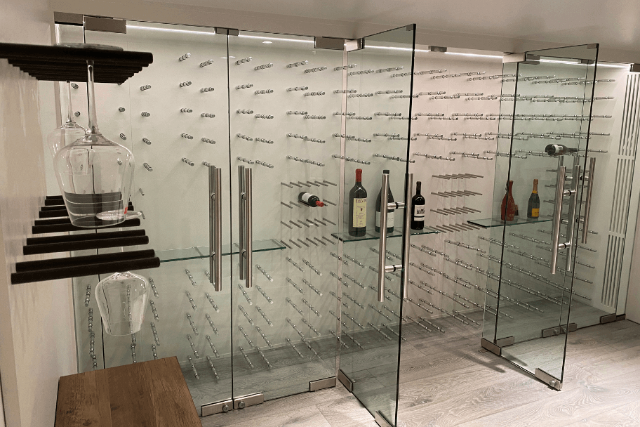 wine cellar after the installation process