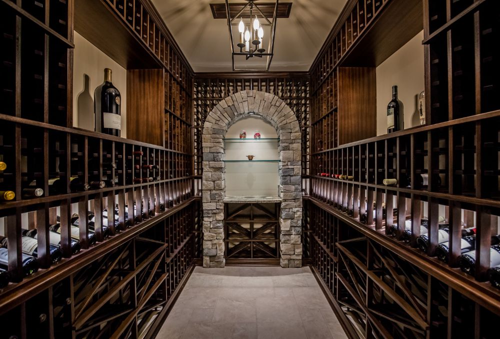 basement wine cellar ideas - traditional wine cellar by Genuwine Cellars
