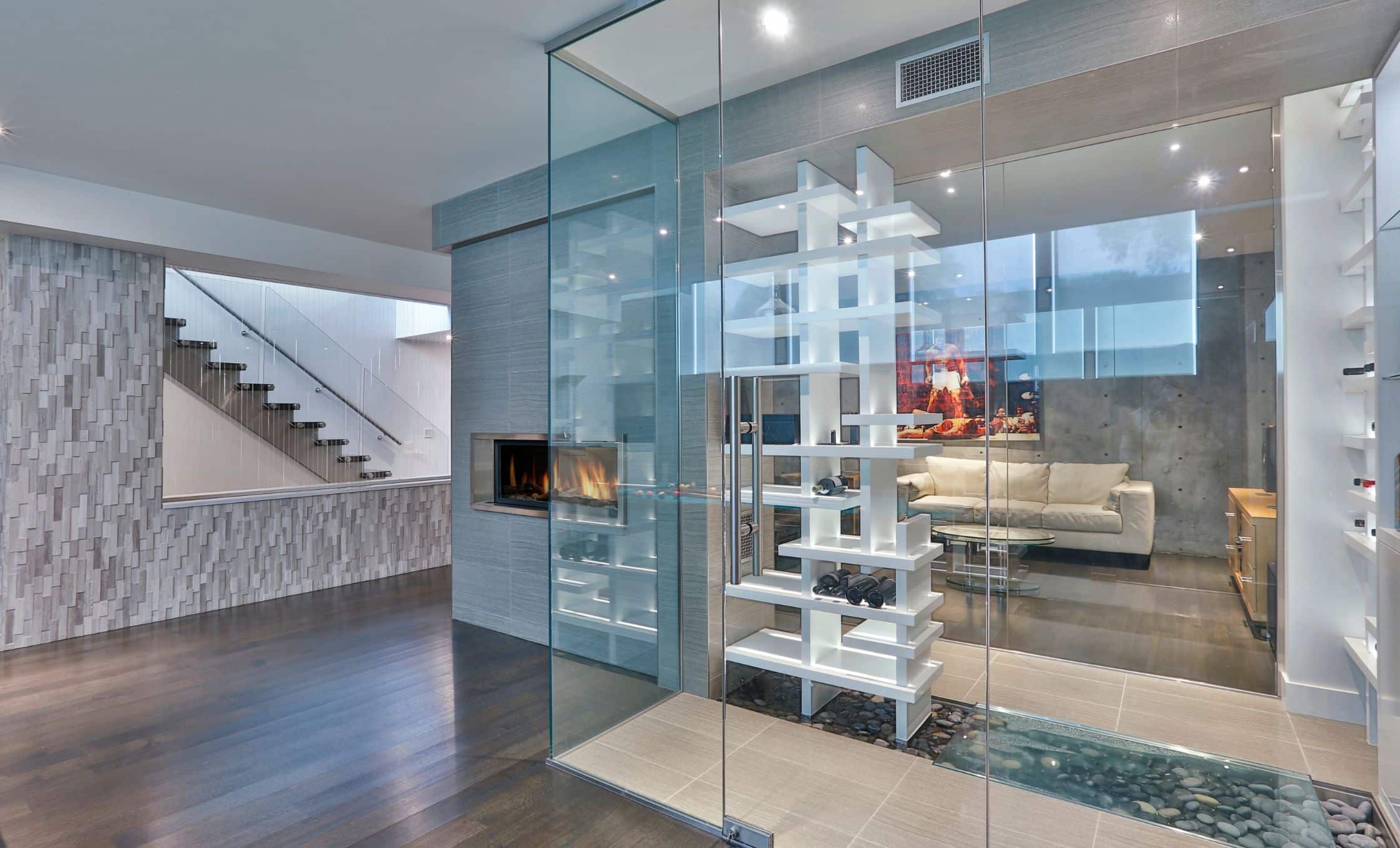 Glass enclosed wine cellar cost 2025