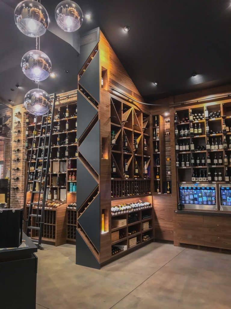 commercial wine display for wine store - Genuwine Cellars