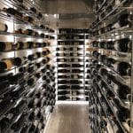 under stairs luxury modern wine cellar