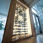 backlit modern wine storage - Genuwine Cellars
