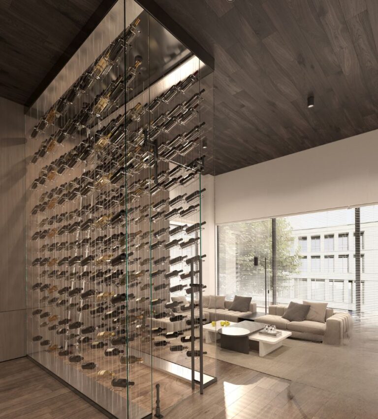 Floating Wine Racks and Wine Rooms - Genuwine Cellars