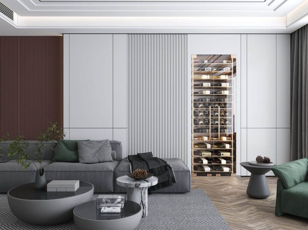 custom wine cellar design houston wine cabinet in modern room